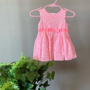 CARTER’S pink eyelet lace dress